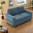 Convertible Sofas 62.75 Inch Chenille Modern Sleeper For Small Home