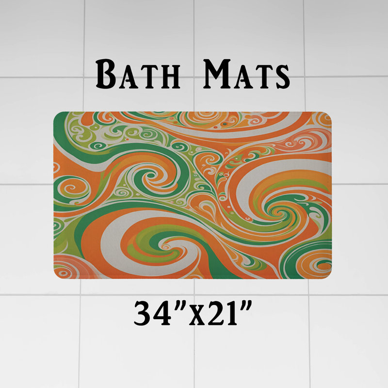 Rideau de douche abstrait Dezmyn, H 93 po x l 70 po