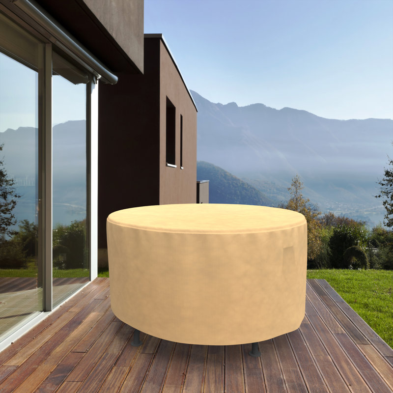 Housse pour table de patio ronde Jared, H 28 po x l 48 po x P 48 po