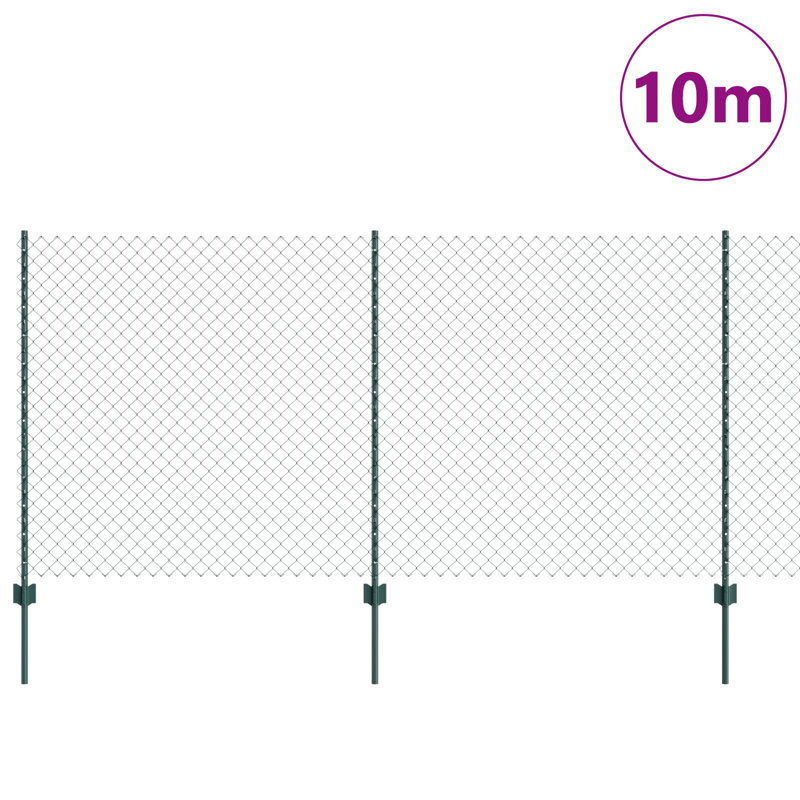 120 cm H x 1000 cm W Steel Border Fencing