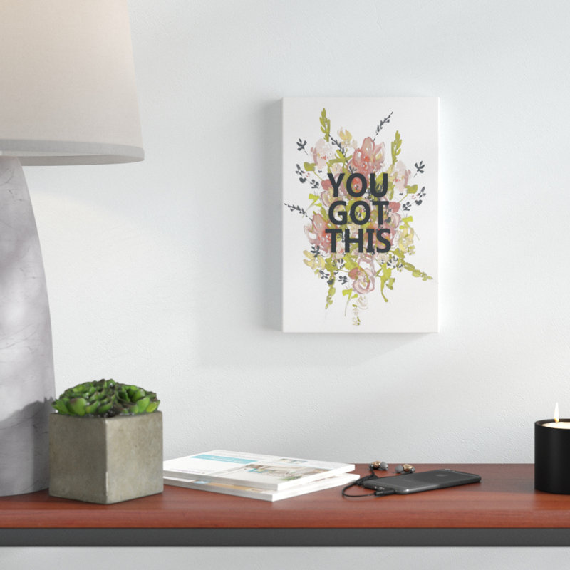 Empower Flowers I by Jennifer Goldberger - Print on Canvas, 30cm H x 20cm W, Wrapped Canvas