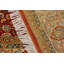 Tapis oriental rouge / beige / vert en laine noué à la main 6 pi 1 po x 9 pi 2 po Palladino
