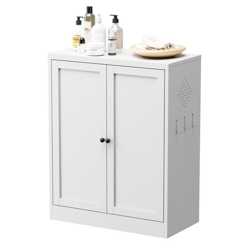 34.6" White Metal Pantry Cabinet With Adjustable Shelves - Freestanding Kitchen Storage Organizer With Easy-Grip Handles,  Assembly Required, Ideal For Kitchen, Dining Room, Apartment