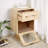 MDF Creative Rotatable Robot Storage Side Table
