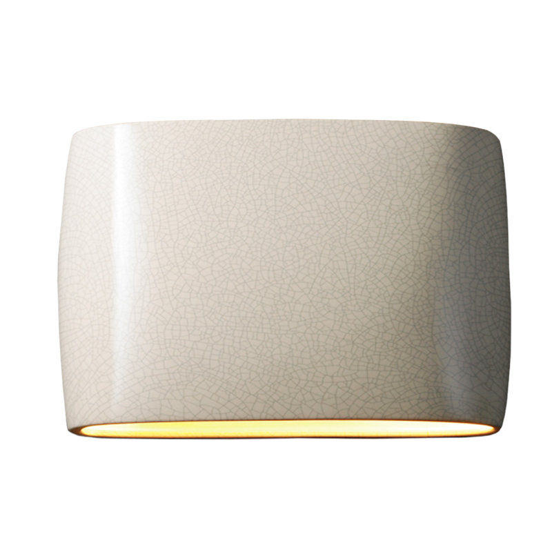 Plafonnier encastré d'extérieur Logan H 9,75 po, H 9,75 po x l 16 po x P 4 po, Blanc craquelé, Incandescent