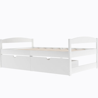Lit plateforme simple avec deux tiroirs