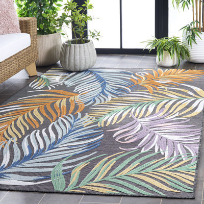 Tapis Cabana 445 à motif floral pour intérieur/extérieur