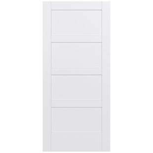 MODA 4-Panel Solid Core Primed Slab Interior Door