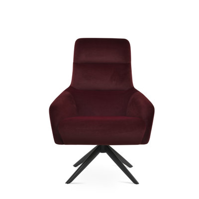 Barcelona Sword Chair In Cherry Velvet