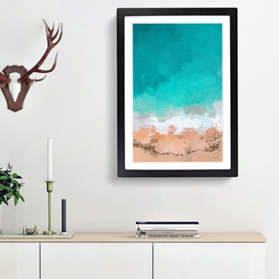 Sydney Australia Beach in Abstract - Picture Frame Painting Print