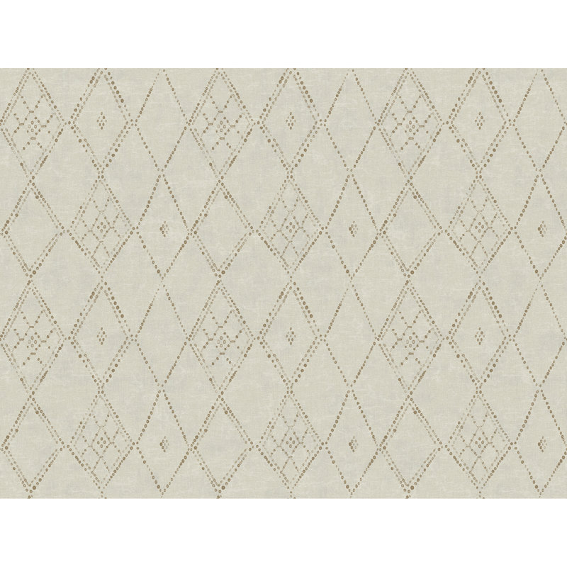 Souk Geometric Wallpaper Roll, Yellow