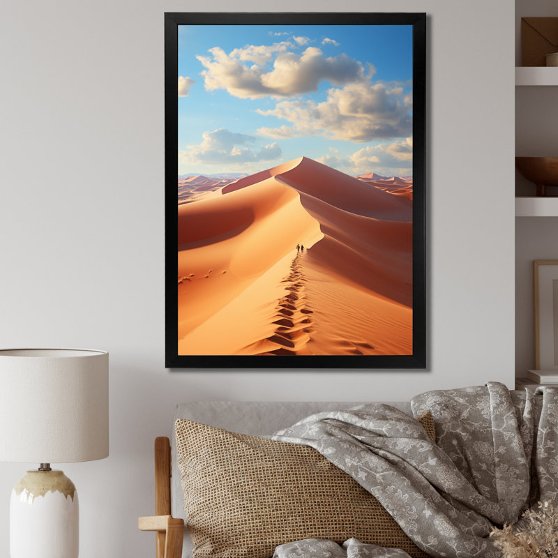 Égypte, paysage de rêves du Sahara II, reproduction d'art sur toile, H 32 po x l 24 po x P 1 po, Cadre photo noir