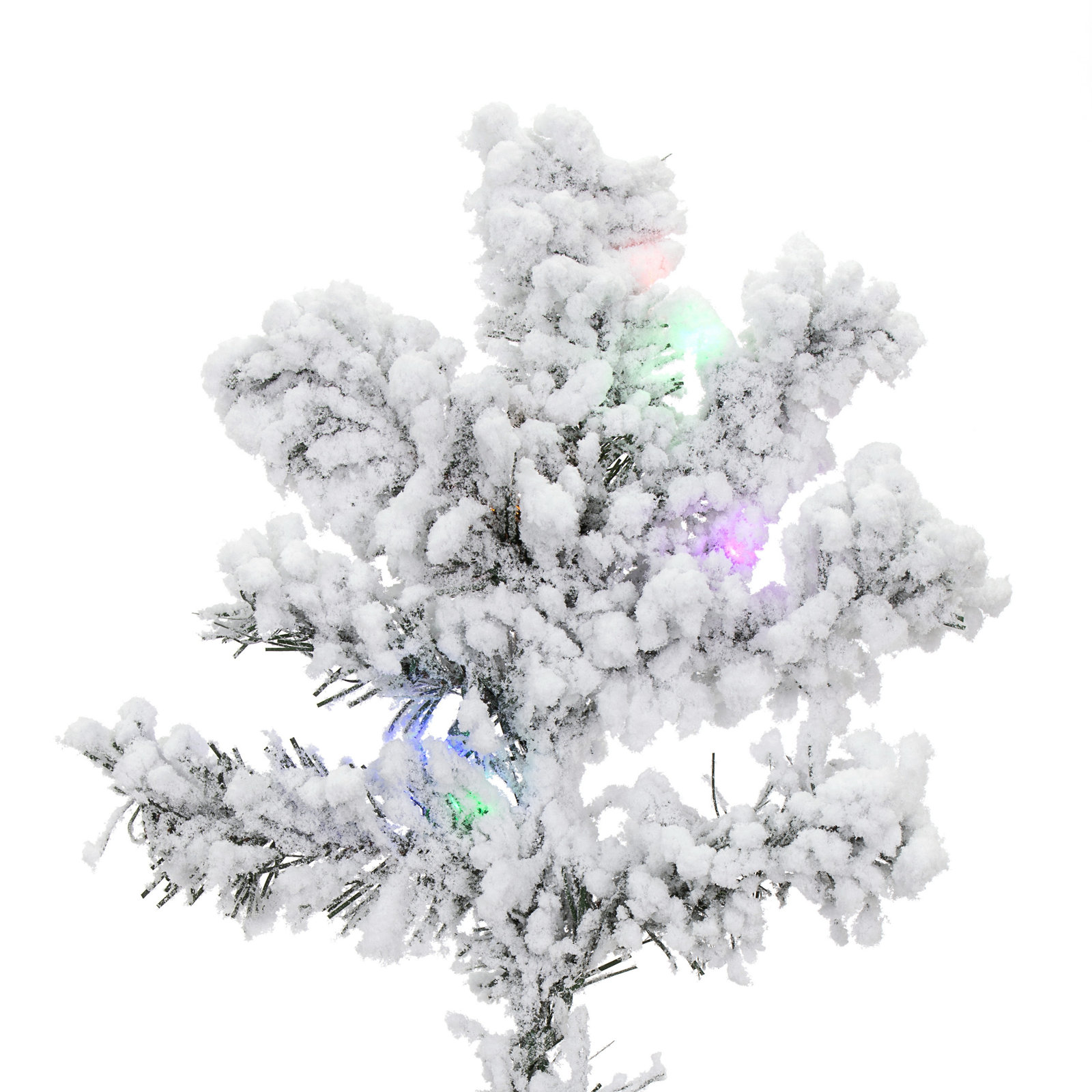 Frosted Pre-Lit Pine Christmas Tree, 6.5' H