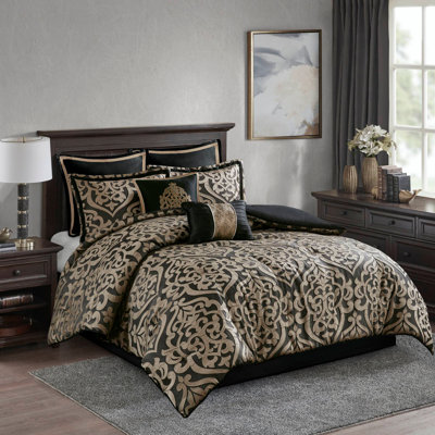 Ensemble d'édredon 8 pièces grand jacquard
