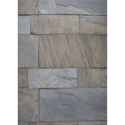 Tapis beige/gris à motifs