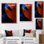 «Texture Blue Gold Butterfly Wings - Botanicals», reproduction d'art mural-1490254920-1490254929