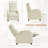 Manual Recliner, Comfortable Corduroy Recliner with Upholstered Back and Seat Cushion-2086262340
