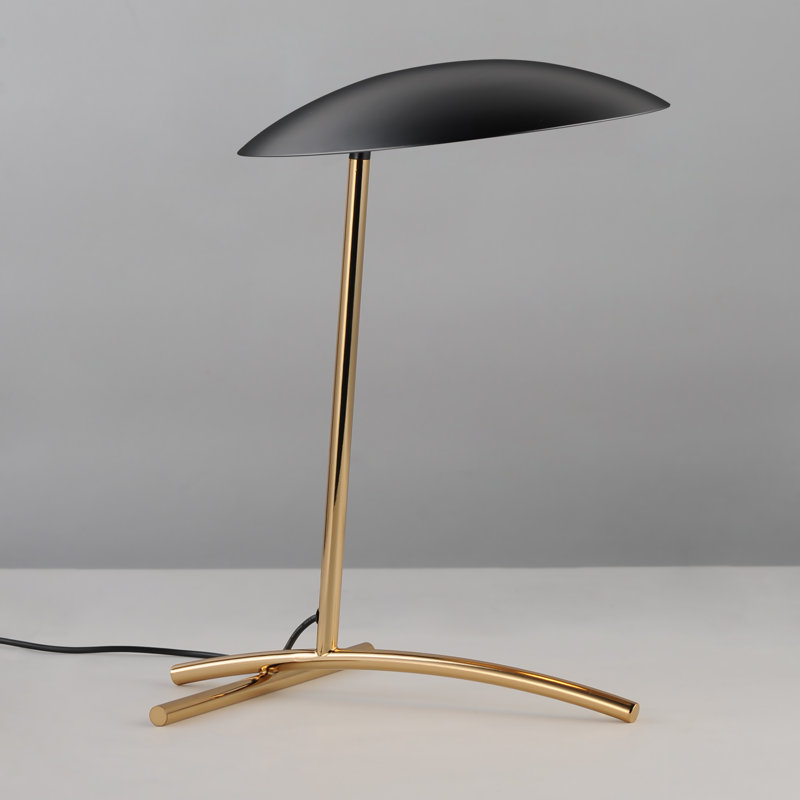Vesta LED Desk Table Lamp, French Gold, Black