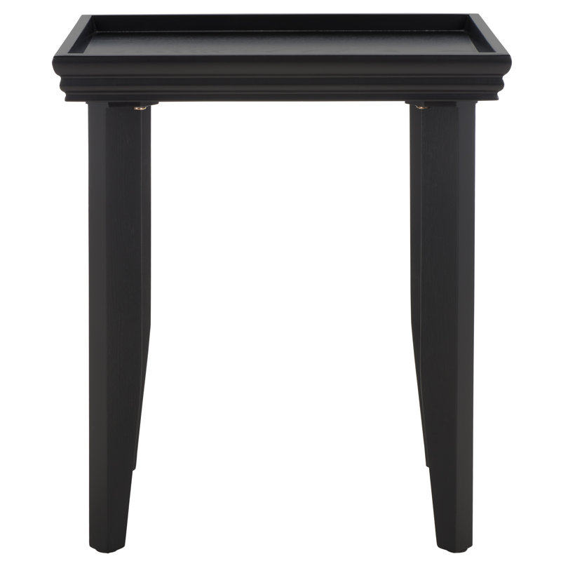 Tray Top End Table, Black