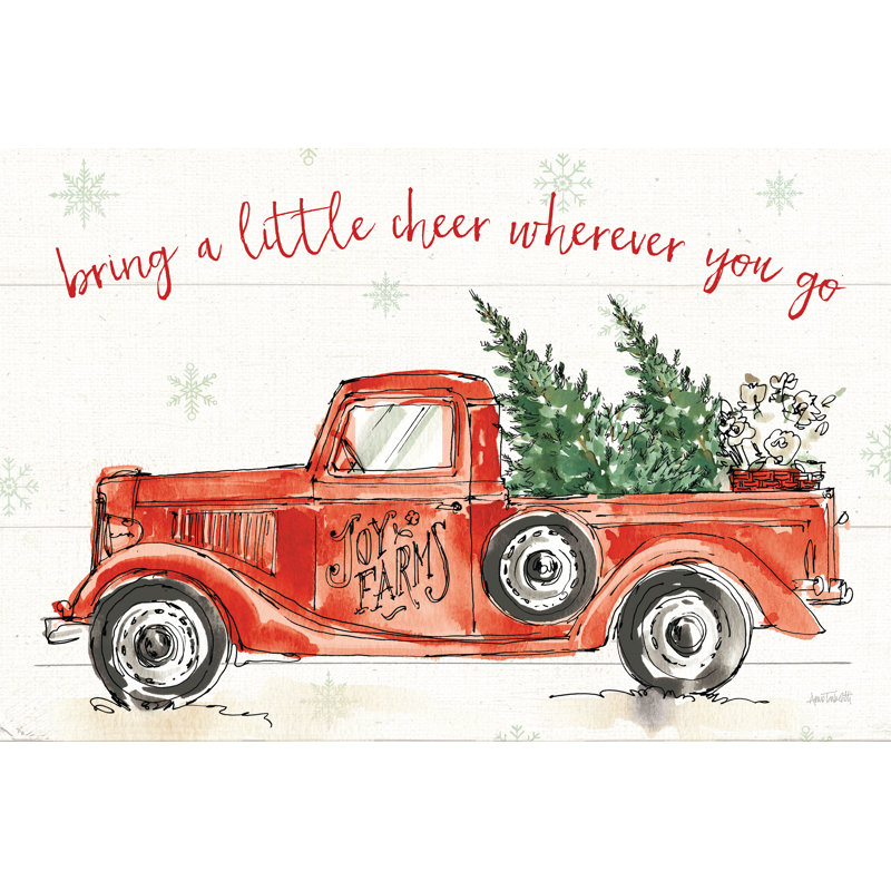 Timeless Farmhouse VIII Christmas 1 Piece Wrapped Canvas Wall Art, 61cm H x 91cm W