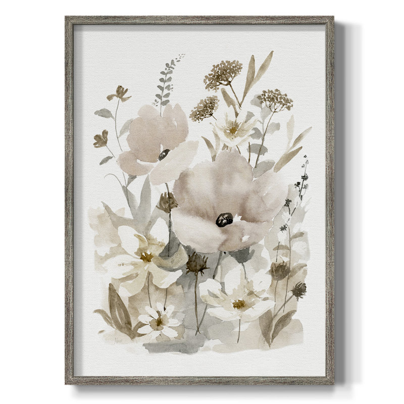 «Neutral Nature II», reproduction encadrée - bois massif 47041, H 30 po x l 24 po