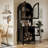 75" Tall Arched Kitchen Pantry Cabinet-1423843304