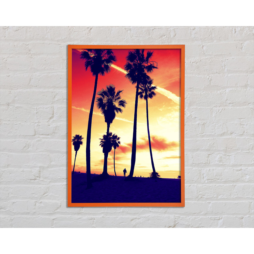 Aleki Palm Tree Sunset - Einzelner Bilderrahmen Kunstdrucke