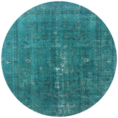 Tapis vert de style oriental