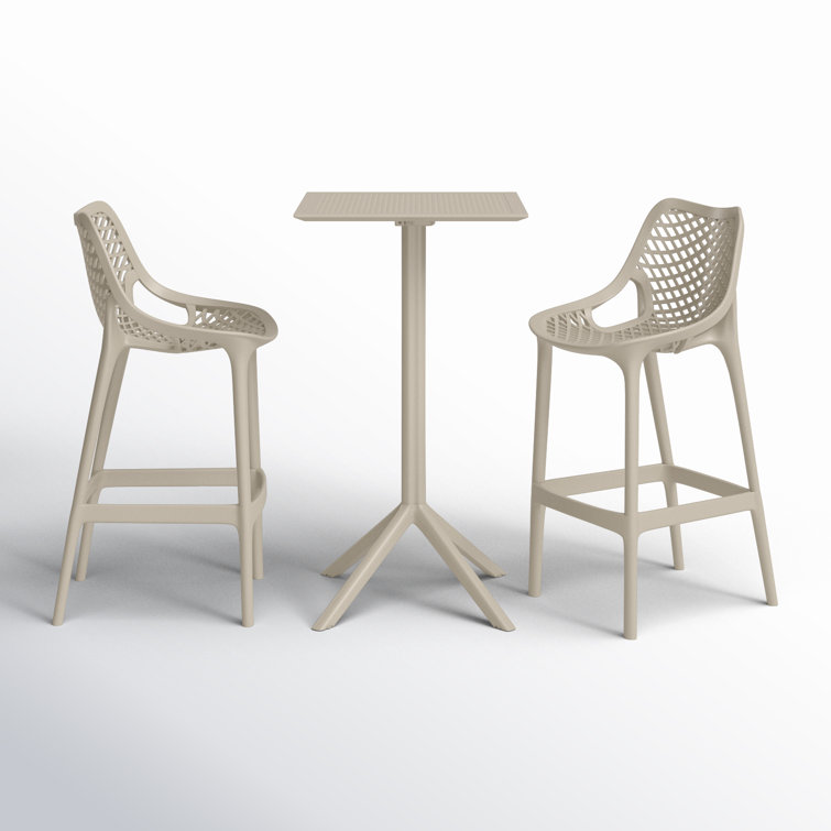 Asherton 2 - Person Patio Dining Set with Square Table