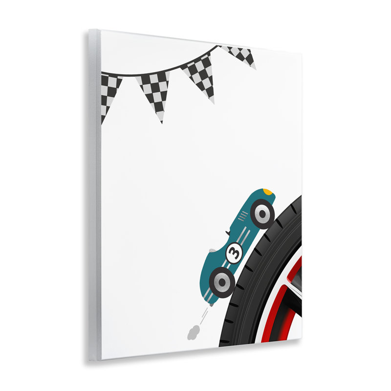 Plaque murale Fast Lane Racecar, design par Christine Simpson Art