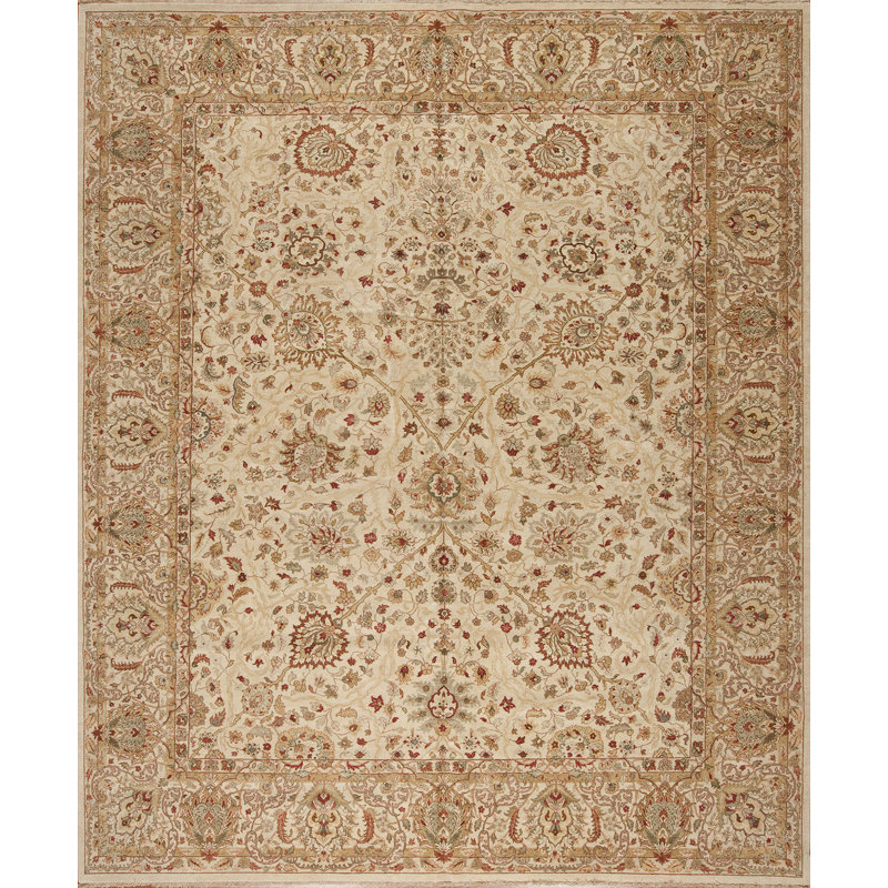 Empire Hand Knotted Wool Area Rug, Rectangle 12' x 15'