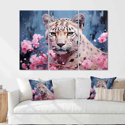 «Whimsical Jaguar Prowl» - ensemble d'art mural léopard / guépard