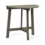 Table bistro d'extérieur pliante demi-ronde en bois d'acacia, finition grise-129493114-129493117