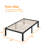 Agulla 16" High Metal Bed Frame with Sturdy Wood Slats, No Box Spring Needed, Easy Assembly-1581559045