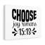 Choose Joy Romans 15:13 - Wrapped Canvas Print-1518329318