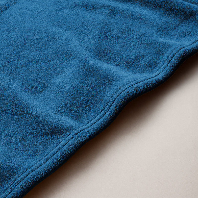 Fairmont Park Solid Color Lightweight, Warm Breathable, Soft Sherpa Fleece Blanket, Teal, Single 150cm x 130cm