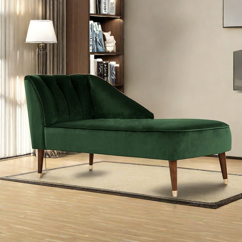 Chaise ergonomique en bois massif, Vert foncé, Orienté à gauche (vu de face)
