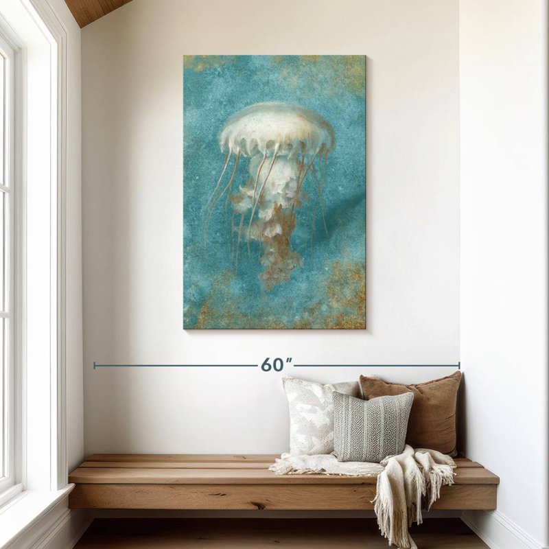 Brampt Treasures From The Sea III Aqua, 45" H x 30" W