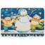 Ensemble de 4 napperons imperméables 12 x 18 pouces bleu bonhomme de neige