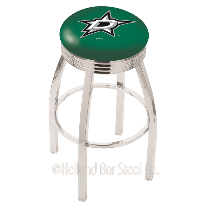 NHL Swivel Bar Stool, Dallas Stars, Counter Stool (25" Seat Height)
