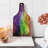 Ambesonne Colorful Tempered Glass Cutting Board Geometry Shape Polygon Multicolor