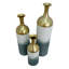 Ensemble de 3 vases décoratifs en métal