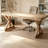 Retro Brown Rectangular Solid Wood Writing Desk-1263693154
