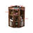 3-Tier Corner Cabinet Storage with USB Ports and Outlets,Corner Cube Storage Organizer for Small Spaces,Retro-533848619