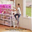 Lit mezzanine avec bureau en forme de U et armoire RVB-637437471-637437464