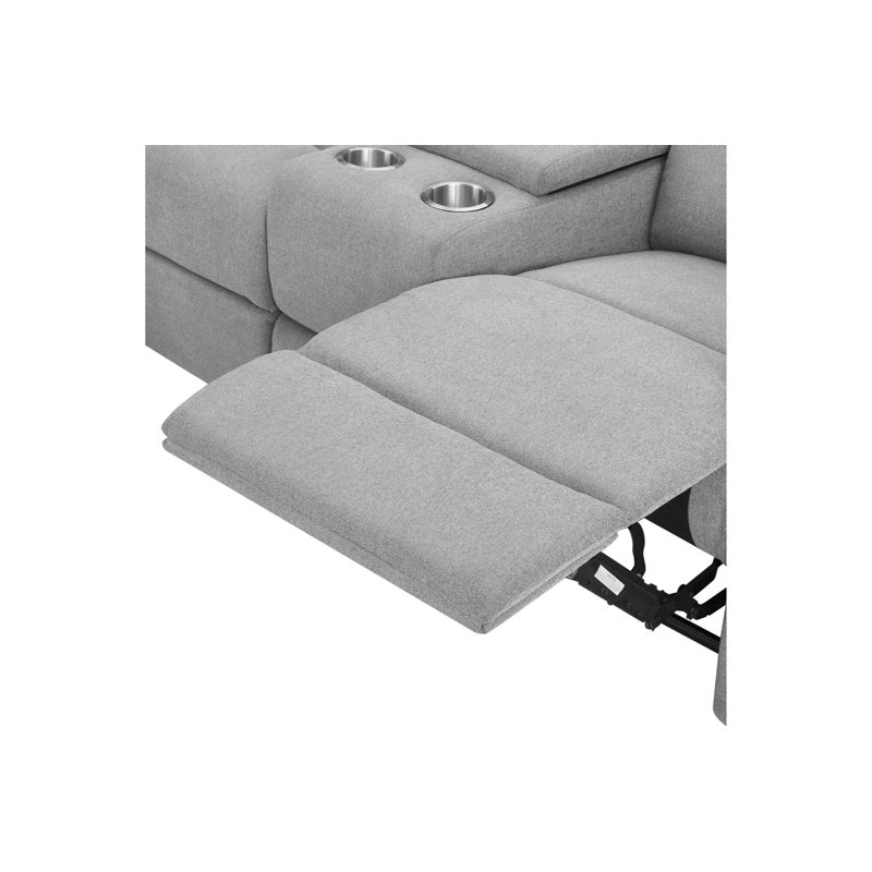 Segars 3 Seater Sofa & Chaise, Left Hand Facing, Light Grey
