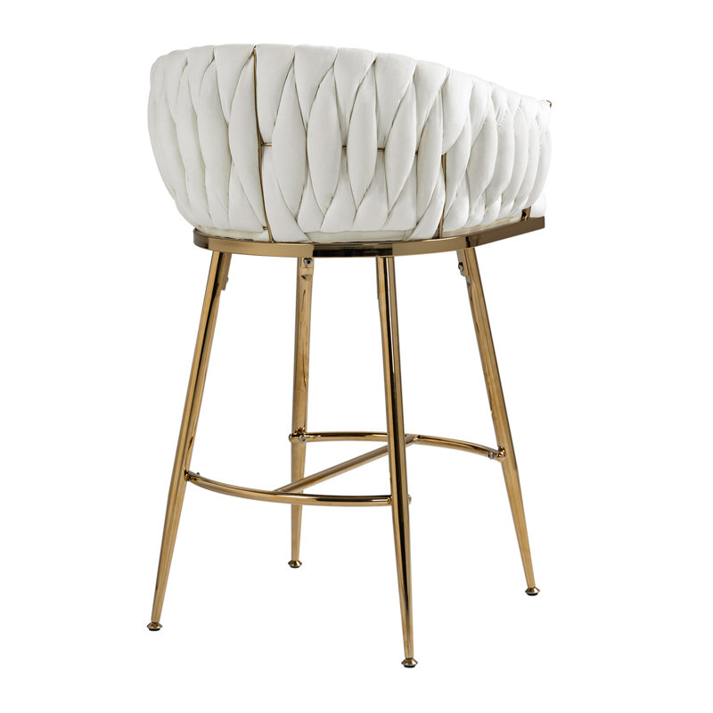 Ensemble de 2 tabourets de bar 26 po, Beige