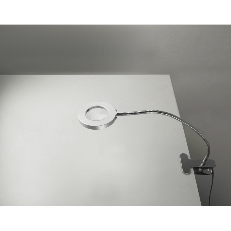Agnew Metal Clip On Lamp, Chrome