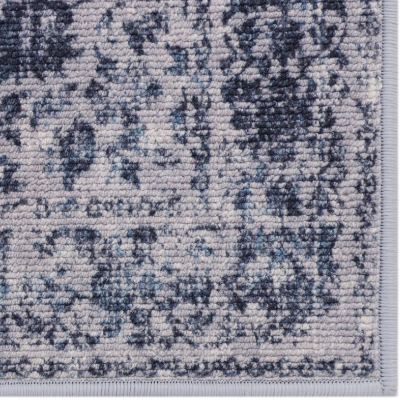 Tapis oriental en ardoise touffeté Macaluso, Rectangle 5 pi x 7 pi