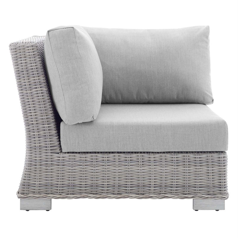 Chaise de coin d'extérieur Conway Sunbrella, gris
